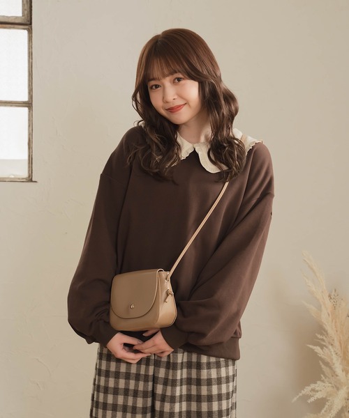 Cham.(チャム)の「ゆるだぼスウェット(スウェット・レディース・ブラウン/ベージュ・FREE)」の21枚目の写真