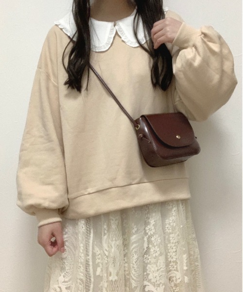 Cham.(チャム)の「ゆるだぼスウェット(スウェット・レディース・ブラウン/ベージュ・FREE)」の15枚目の写真