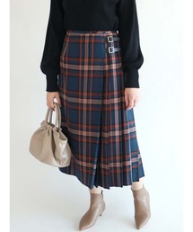 Te chichi | チェックプリーツキルトスカート(スカート)