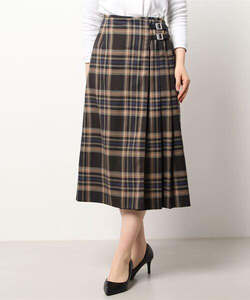 Te chichi（テチチ）の「チェックプリーツキルトスカート（スカート・レディース・ネイビー/グレー/チャコール・SMALL/MEDIUM）」の8枚目の写真