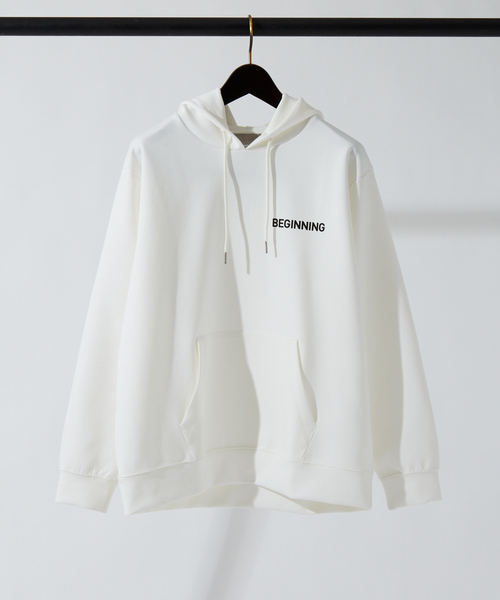 ABAHOUSE GRAY(アバハウスグレイ)の「シルキー ダンボール ロゴ プルオーバー パーカー(パーカー・メンズ・ホワイト/チャコールグレー/グリーン/グレイッシュベージュ・46/48)」の15枚目の写真