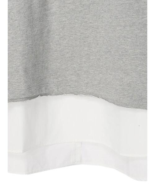 Green Parks(グリーンパークス)の「SET2点 ミニ裏毛+シャツチュニック*(Tシャツ/カットソー・レディース・ブラック/ベージュ/杢グレー・FREE)」の21枚目の写真