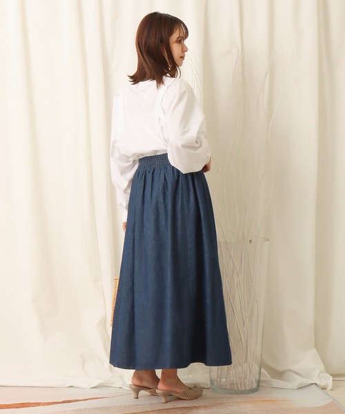 libelle more（リベル モア）の「６枚ハギデニムフレアスカート（デニムスカート・レディース・ブルー/ネイビー・L/M）」の13枚目の写真