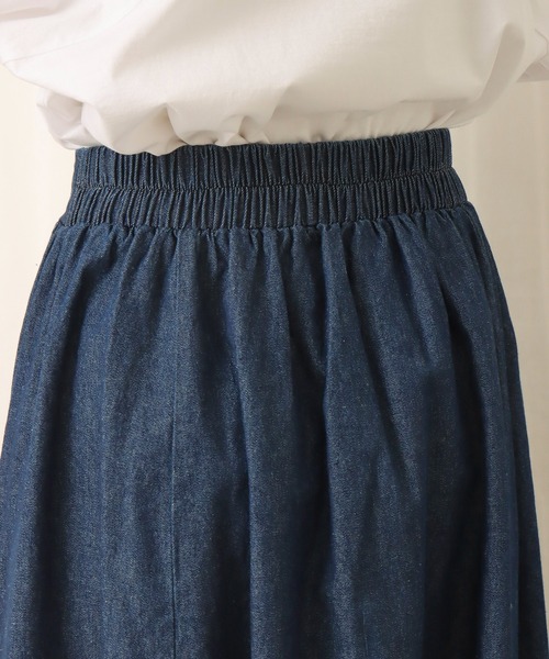 libelle more（リベル モア）の「６枚ハギデニムフレアスカート（デニムスカート・レディース・ブルー/ネイビー・L/M）」の10枚目の写真