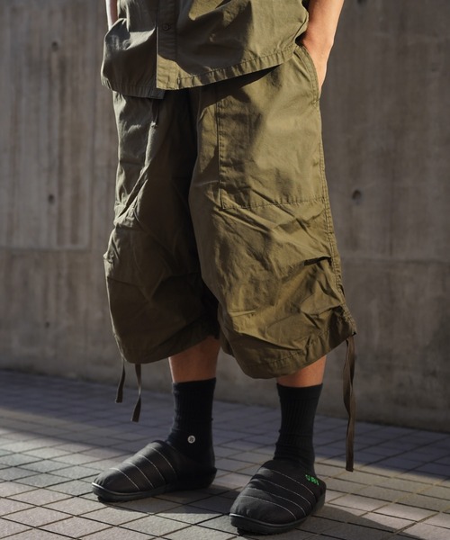 MANASTASH（マナスタッシュ）の「MANASTASH/マナスタッシュ　MS　BAZOOKA SHORTS MSバズーカショーツ（その他パンツ・メンズ・ブラック/グレー/カーキ・MEDIUM/LARGE/X-LARGE）」の3枚目の写真