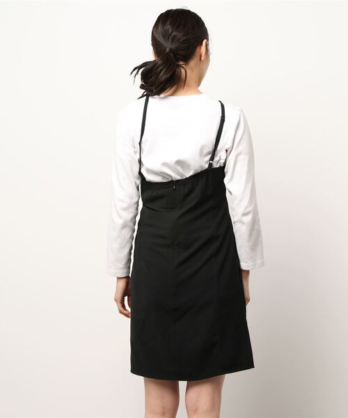 lawgy(ラウジー)の「V neck strap medium cami(キャミソール・レディース・ライトベージュ/ブラック・FREE)」の17枚目の写真