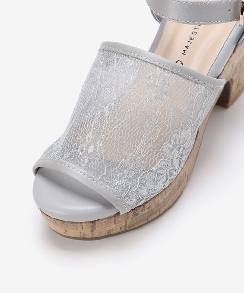 MAJESTIC LEGON（マジェスティックレゴン）の「シアーレディサンダル（サンダル・レディース・オフホワイト/ブラック/グレー・X-LARGE/MEDIUM/LARGE/SMALL）」の16枚目の写真