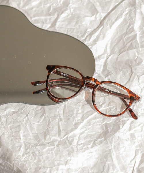 SMELLY（スメリー）の「ラウンドフレームダテメガネ（メガネ・レディース・ブラウン系その他/イエロー系その他/ブラック・-）」の4枚目の写真