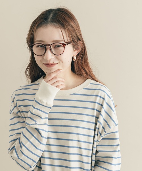 SMELLY（スメリー）の「ラウンドフレームダテメガネ（メガネ・レディース・ブラウン系その他/イエロー系その他/ブラック・-）」の12枚目の写真