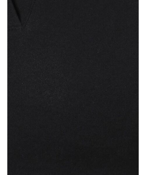 EMODA（エモダ）の「スキッパークロップトップ（Tシャツ/カットソー・レディース・ホワイト/ブラック/ライム/ブルー・FREE）」の7枚目の写真