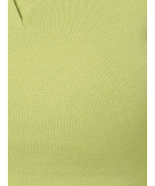 EMODA（エモダ）の「スキッパークロップトップ（Tシャツ/カットソー・レディース・ホワイト/ブラック/ライム/ブルー・FREE）」の8枚目の写真