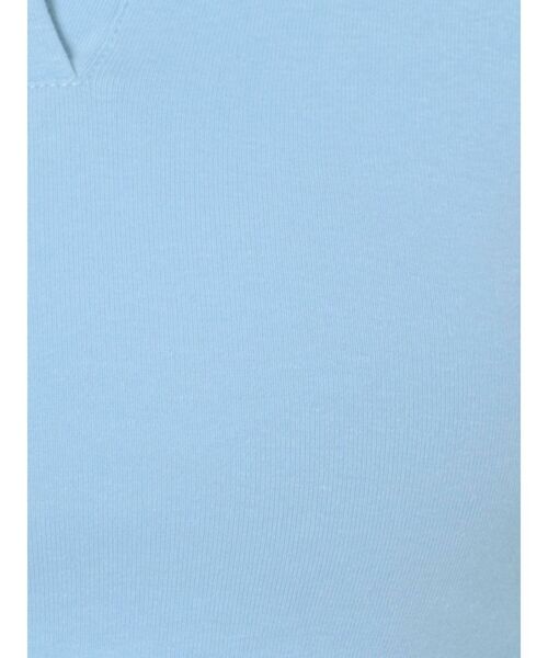 EMODA（エモダ）の「スキッパークロップトップ（Tシャツ/カットソー・レディース・ホワイト/ブラック/ライム/ブルー・FREE）」の9枚目の写真