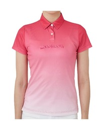 LOUDMOUTH/ラウドマウス ゴルフウェア グラデーション 吸汗速乾 UVカット 接触冷感 ボタンダウン 半袖 ポロシャツ