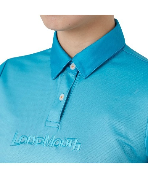 Loudmouth(ラウドマウス)の「LOUDMOUTH/ラウドマウス ゴルフウェア グラデーション 吸汗速乾 UVカット 接触冷感 ボタンダウン 半袖 ポロシャツ(ポロシャツ・レディース・ピンク/イエロー/ターコイズブルー/ネイビー・M/L/S)」の12枚目の写真