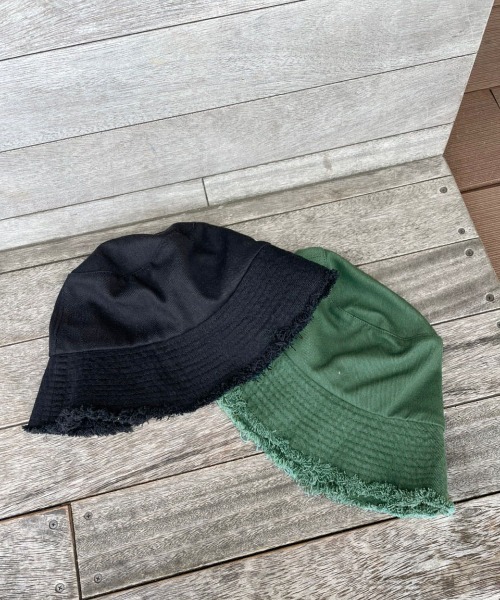 PairPair（ペアペア）の「フリンジバケハ(ユニセックス)（ハット・レディース・ブラック/パープル/グリーン/アイボリー・フリー）」の6枚目の写真