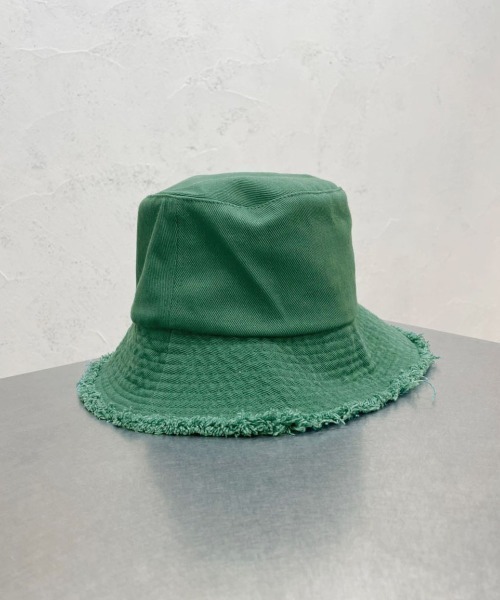 PairPair（ペアペア）の「フリンジバケハ(ユニセックス)（ハット・レディース・ブラック/パープル/グリーン/アイボリー・フリー）」の16枚目の写真