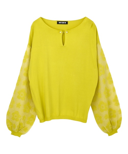 MARY QUANT（マリークワント）の「シアーニットデイジーメッシュ プル 