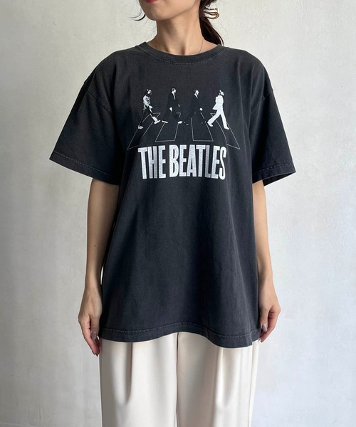 GOOD ROCK SPEED(グッドロックスピード)の「【GOOD ROCK SPEED】BEATLES Tシャツ(Tシャツ/カットソー・レディース・ブラック・M)」の2枚目の写真
