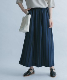 FORK&SPOON サテンストライプスカート