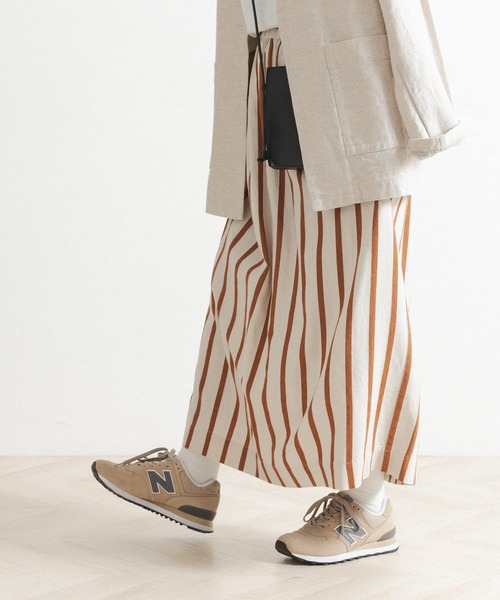 FORK&SPOON(フォークアンドスプーン)の「FORK&SPOON サテンストライプスカート(スカート・レディース・ブルー系その他/ホワイト系その他・ONE)」の17枚目の写真