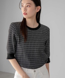fifth | 【後藤真希セレクト】ツイード編み半袖ニット(ニット/セーター)