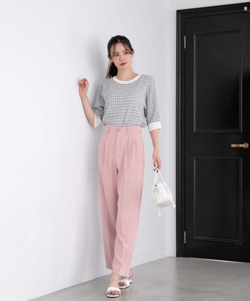 fifth（フィフス）の「ツイード編み半袖ニット（ニット/セーター・レディース・ブラック/ホワイト・M）」の8枚目の写真