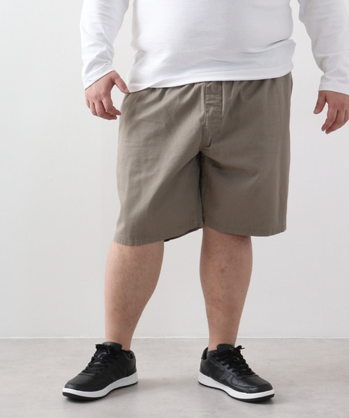 HANES(ヘインズ)の「Hanes キングサイズ 大きいサイズ チノ リラックス ウエストイージー ショートパンツ(チノパンツ・メンズ・カーキ/ベージュ/ネイビー・4L/3L/5L/2L)」の22枚目の写真
