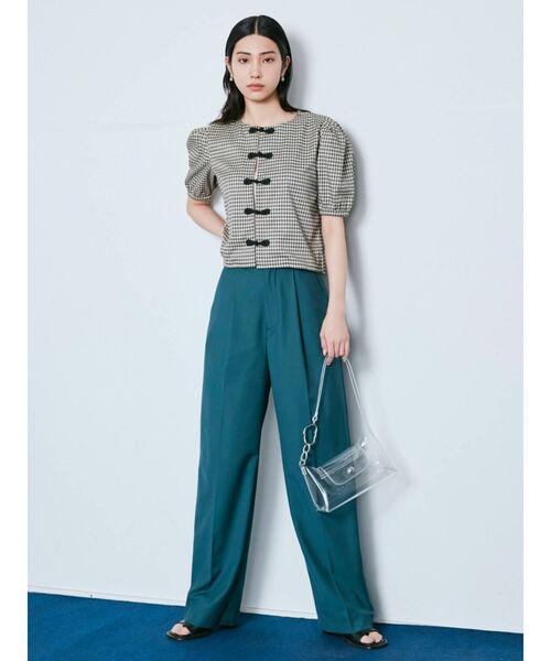 EMODA（エモダ）の「ワイドテーパードパンツ（その他パンツ・レディース・ブラック/オレンジ/グリーン・MEDIUM/SMALL）」の10枚目の写真