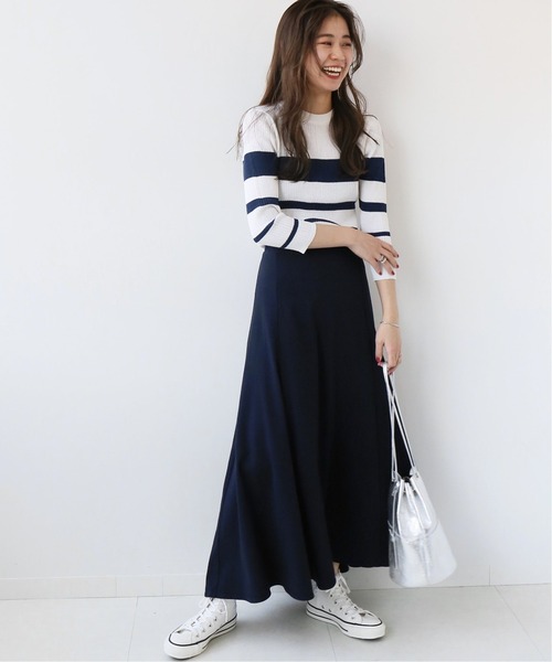 JOURNAL STANDARD relume(ジャーナルスタンダード レリューム)の「リブボーダープルオーバー(ニット/セーター・レディース・キャメル/ホワイト・FREE)」の3枚目の写真
