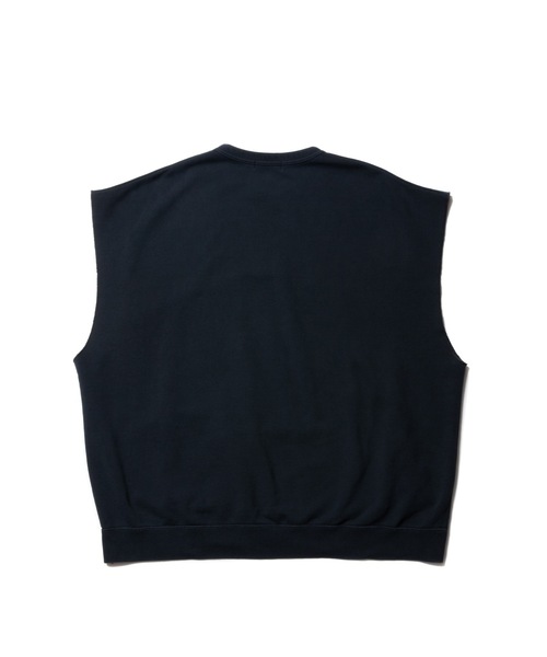 COOTIE PRODUCTIONS（クーティープロダクションズ）の「Sulfur Dyed Cut Off Sleeve Less Sweatshirt（ベスト・メンズ・ブラック・MEDIUM/LARGE）」の5枚目の写真
