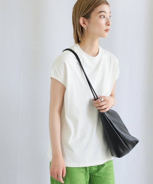 select MOCA（セレクトモカ）の「フェイクレザーノットハンドルミドルバッグ（ハンドバッグ・レディース・ブラック/ベージュ・FREE）」の12枚目の写真