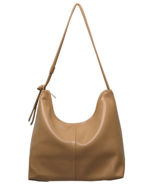 select MOCA（セレクトモカ）の「フェイクレザーノットハンドルミドルバッグ（ハンドバッグ・レディース・ブラック/ベージュ・FREE）」の13枚目の写真