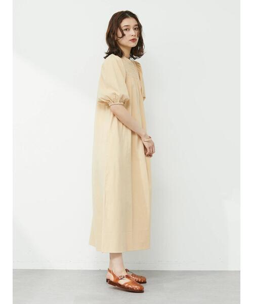 Sugar spoon(シュガースプーン)の「・SUGAR SPOON シャーリングワンピ(ワンピース・レディース・ベージュ/カーキ・FREE)」の18枚目の写真