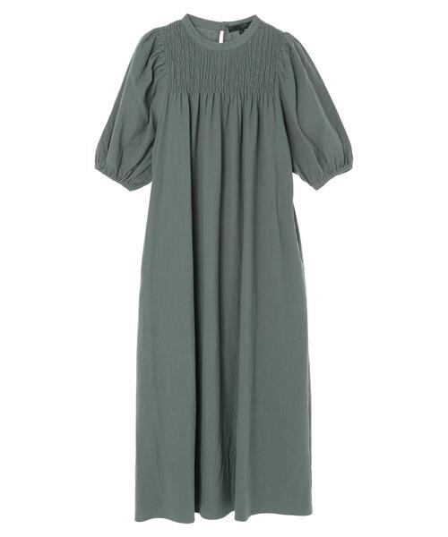 Sugar spoon(シュガースプーン)の「・SUGAR SPOON シャーリングワンピ(ワンピース・レディース・ベージュ/カーキ・FREE)」の5枚目の写真