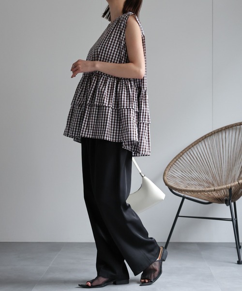 model：162cm 着用サイズ：F
