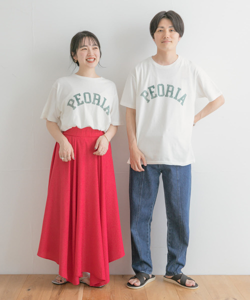 ITEMS URBANRESEARCH（アイテムズ アーバンリサーチ）の「『別注』SCREEN STARS×ITEMS　カスレプリント レタードTシャツ（Tシャツ/カットソー・メンズ・グレー系その他/ブラック/ホワイト・LARGE/MEDIUM）」の5枚目の写真