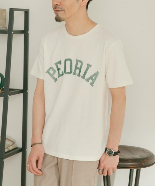 ITEMS URBANRESEARCH（アイテムズ アーバンリサーチ）の「『別注』SCREEN STARS×ITEMS　カスレプリント レタードTシャツ（Tシャツ/カットソー・メンズ・グレー系その他/ブラック/ホワイト・LARGE/MEDIUM）」の8枚目の写真