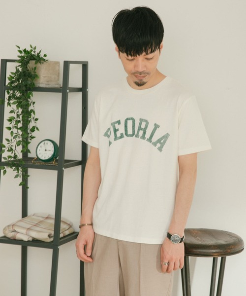 ITEMS URBANRESEARCH（アイテムズ アーバンリサーチ）の「『別注』SCREEN STARS×ITEMS　カスレプリント レタードTシャツ（Tシャツ/カットソー・メンズ・グレー系その他/ブラック/ホワイト・LARGE/MEDIUM）」の12枚目の写真