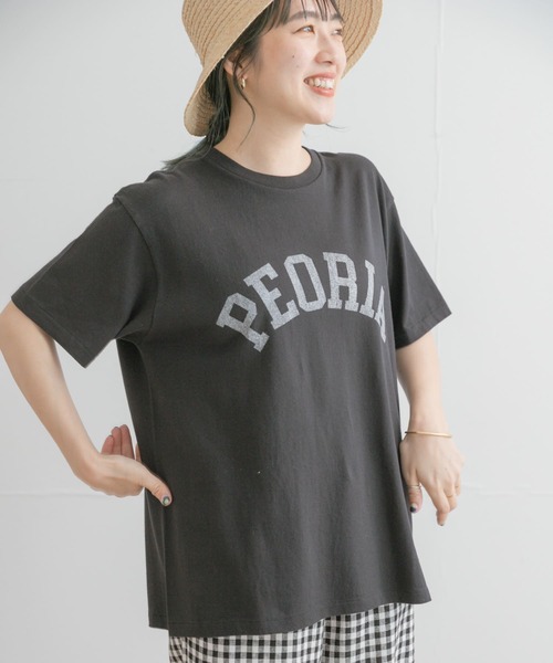 ITEMS URBANRESEARCH（アイテムズ アーバンリサーチ）の「『別注』SCREEN STARS×ITEMS　カスレプリント レタードTシャツ（Tシャツ/カットソー・メンズ・グレー系その他/ブラック/ホワイト・LARGE/MEDIUM）」の14枚目の写真