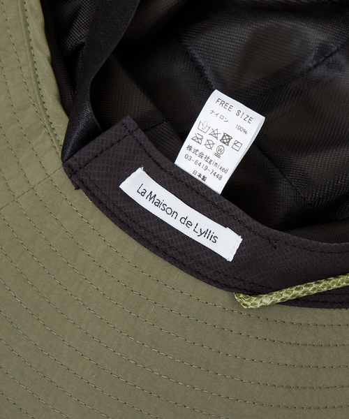 qualite（カリテ）の「【La Maison de Lyllis】シューティングハット（ハット・レディース・ブラック/セージグリーン・フリー）」の10枚目の写真