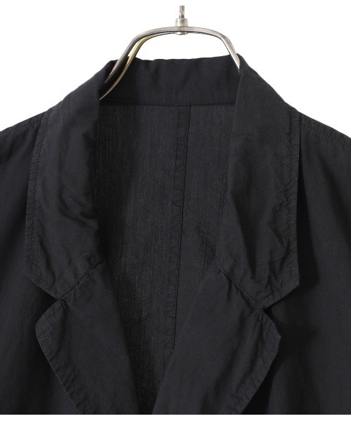 GOLD（ゴールド）の「GOLD / ゴールド：【ONLY ARK】別注 COTTON / SILK CHAMBRAY TAILORED JACKET：22A-GL15044ARK[MUS]（テーラードジャケット・メンズ・ブラック系その他・M/L）」の4枚目の写真