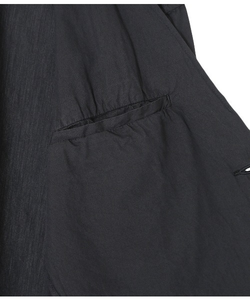 GOLD（ゴールド）の「GOLD / ゴールド：【ONLY ARK】別注 COTTON / SILK CHAMBRAY TAILORED JACKET：22A-GL15044ARK[MUS]（テーラードジャケット・メンズ・ブラック系その他・M/L）」の7枚目の写真