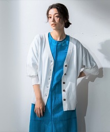 Droite lautreamont（ドロワットロートレアモン）の「Vネックニットカーディガン≪手洗い可能≫（カーディガン/ボレロ）」
