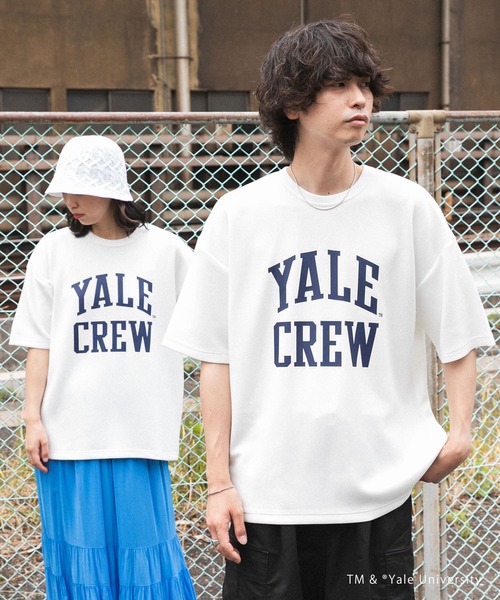 SENSE OF PLACE by URBAN RESEARCH（センスオブプレイスバイアーバンリサーチ）の「『別注』『ユニセックス』YALE×SENSE OF PLACE カレッジロゴTシャツ C（Tシャツ/カットソー・メンズ・ブラック/ライトブルー/ライトベージュ/ホワイト・LARGE/MEDIUM）」の2枚目の写真