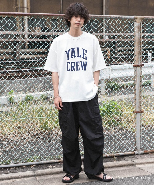 SENSE OF PLACE by URBAN RESEARCH（センスオブプレイスバイアーバンリサーチ）の「『別注』『ユニセックス』YALE×SENSE OF PLACE カレッジロゴTシャツ C（Tシャツ/カットソー・メンズ・ブラック/ライトブルー/ライトベージュ/ホワイト・LARGE/MEDIUM）」の5枚目の写真