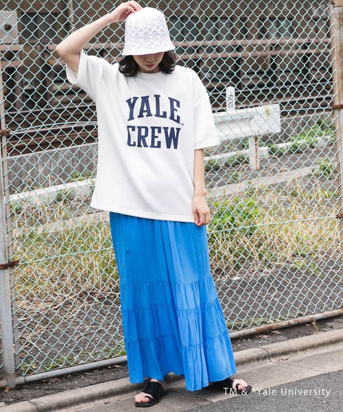 SENSE OF PLACE by URBAN RESEARCH（センスオブプレイスバイアーバンリサーチ）の「『別注』『ユニセックス』YALE×SENSE OF PLACE カレッジロゴTシャツ C（Tシャツ/カットソー・メンズ・ブラック/ライトブルー/ライトベージュ/ホワイト・LARGE/MEDIUM）」の7枚目の写真