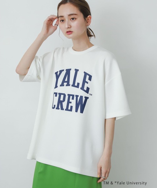 SENSE OF PLACE by URBAN RESEARCH（センスオブプレイスバイアーバンリサーチ）の「『別注』『ユニセックス』YALE×SENSE OF PLACE カレッジロゴTシャツ C（Tシャツ/カットソー・メンズ・ブラック/ライトブルー/ライトベージュ/ホワイト・LARGE/MEDIUM）」の10枚目の写真