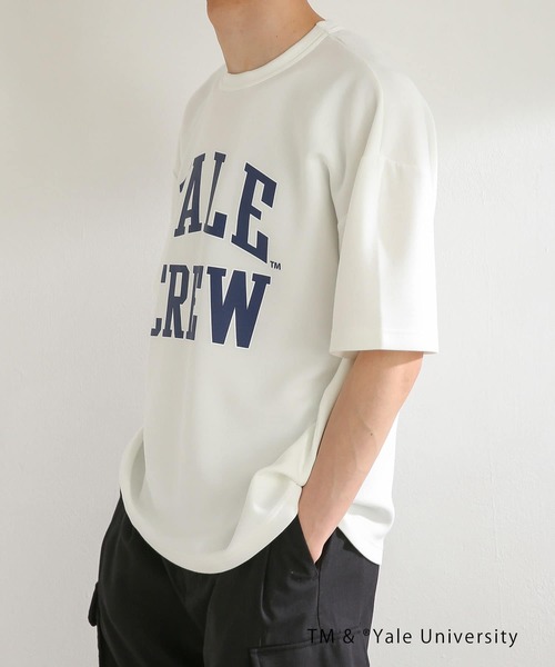 SENSE OF PLACE by URBAN RESEARCH（センスオブプレイスバイアーバンリサーチ）の「『別注』『ユニセックス』YALE×SENSE OF PLACE カレッジロゴTシャツ C（Tシャツ/カットソー・メンズ・ブラック/ライトブルー/ライトベージュ/ホワイト・LARGE/MEDIUM）」の16枚目の写真