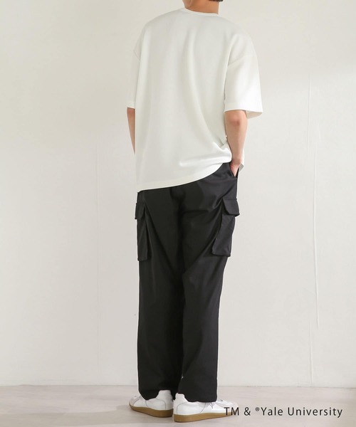 SENSE OF PLACE by URBAN RESEARCH（センスオブプレイスバイアーバンリサーチ）の「『別注』『ユニセックス』YALE×SENSE OF PLACE カレッジロゴTシャツ C（Tシャツ/カットソー・メンズ・ブラック/ライトブルー/ライトベージュ/ホワイト・LARGE/MEDIUM）」の20枚目の写真