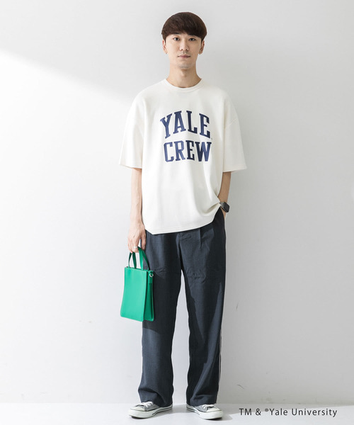 SENSE OF PLACE by URBAN RESEARCH（センスオブプレイスバイアーバンリサーチ）の「『別注』『ユニセックス』YALE×SENSE OF PLACE カレッジロゴTシャツ C（Tシャツ/カットソー・メンズ・ブラック/ライトブルー/ライトベージュ/ホワイト・LARGE/MEDIUM）」の21枚目の写真